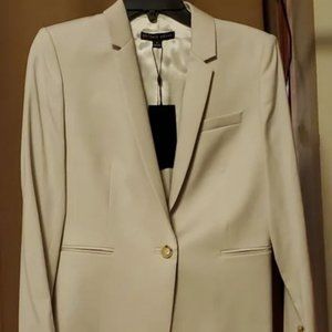 NWT Antonio Melani womens Nicole suit jacket in stone